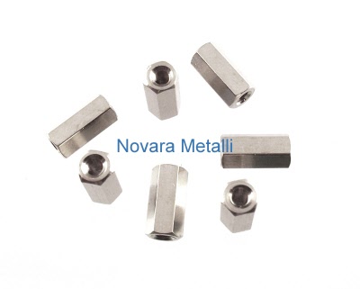 50 Distanziatori In Ottone Diritto PCB Con Filettatura Femmina Hex M3 X 5 X 25 Mm - Foto 2