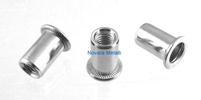 INSERTO FILETTATO A TESTA RIDOTTA M8x16.5 Rivetti (Pz.200