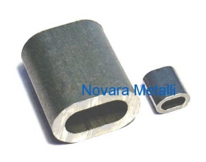 100 Manicotti A Crimpare In Alluminio Per Funi Metalliche Per - Foto 2