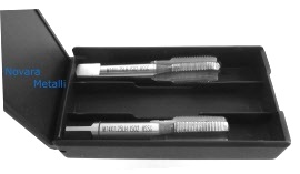 Serie Di 2 Maschi A Mano Sgrossatore E Finitore Passo Fine In Acciaio Al Cromo M 10x1 - Art. 433 10X1